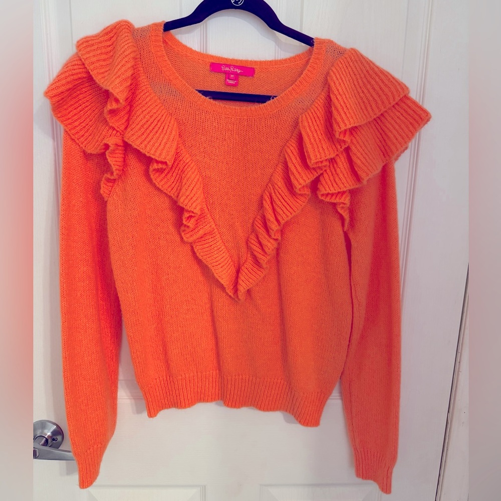 Orange Lilly Pulitzer sweater size small